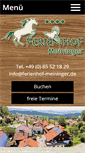 Mobile Screenshot of ferienhof-meininger.de