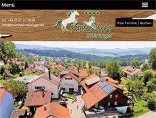 Tablet Screenshot of ferienhof-meininger.de